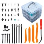 HTOMT 970PCS Bumper Retainer Clips Plastic Car Clips 31 Most Popular Sizes Rivets Push Pins Automotive Fasteners Fender Clips Door Panel Trim Clips Kit for Toyota GM Ford Honda Acura Chrysler